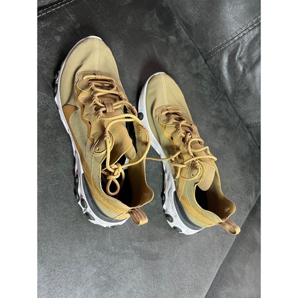 Nike React Element 55 Khaki Tan Men's Sneakers Shoes Size US 9 UK 8 EUR 42.5 - Picture 6 of 6
